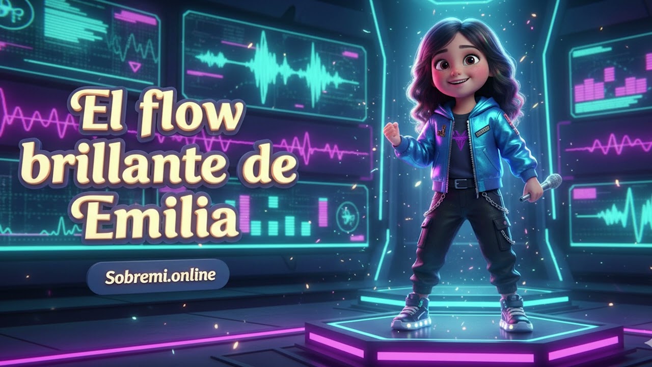 Canciones personalizadas infantiles  para bailar: El flow brillante de Emilia