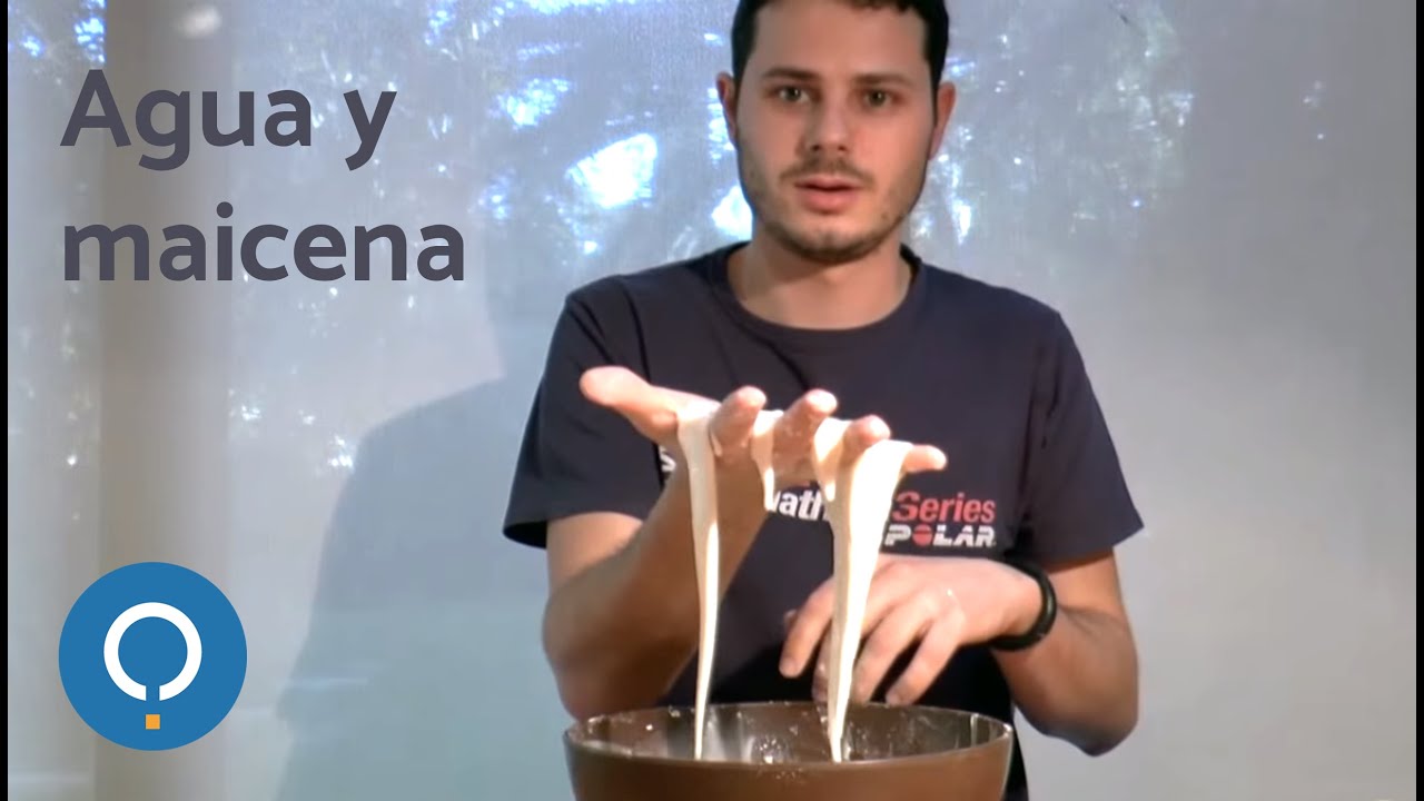 ¿Sólido o líquido? Experimento con maicena y agua