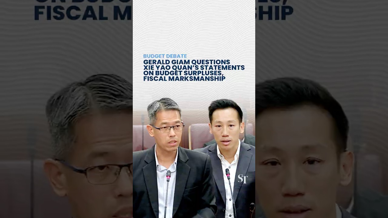 Gerald Giam questions Xie Yao Quan&rsquo;s statements on Singapore Budget surpluses, fiscal marksmanship
