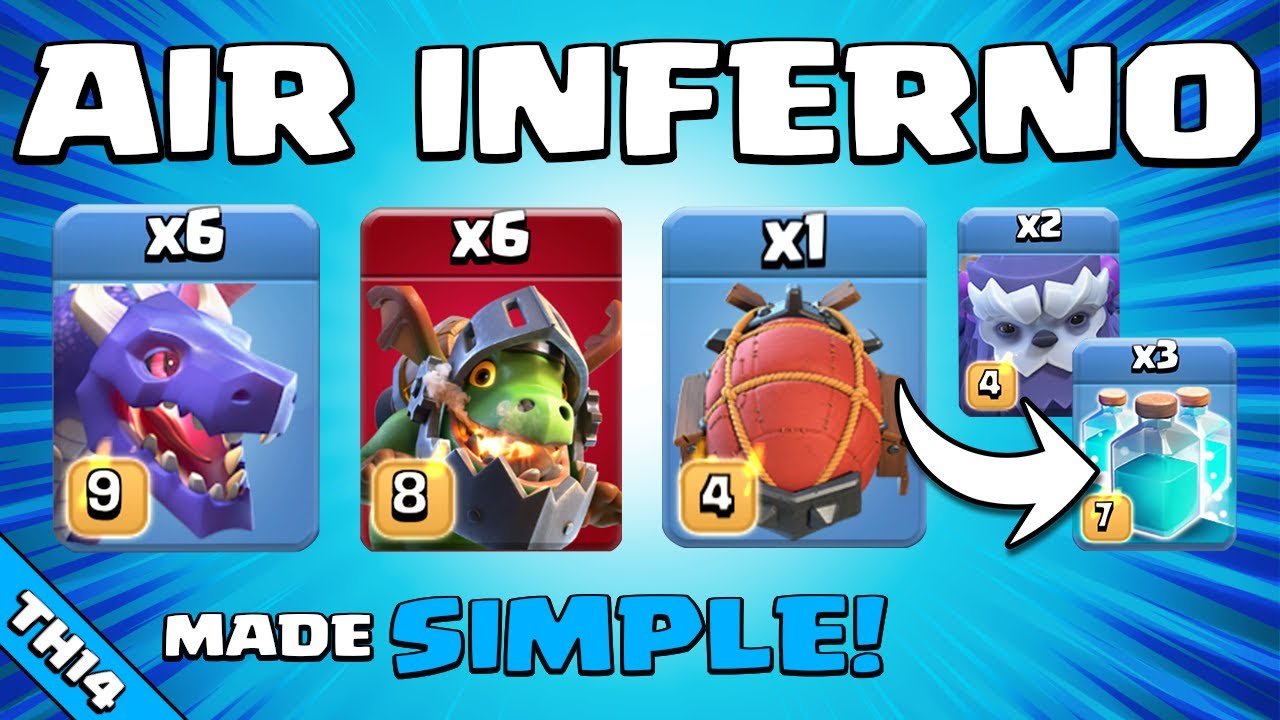 THIS INFERNO DRAGON ATTACK IS CRAZY!!! TH14 Attack Strategy | Clash of Clans