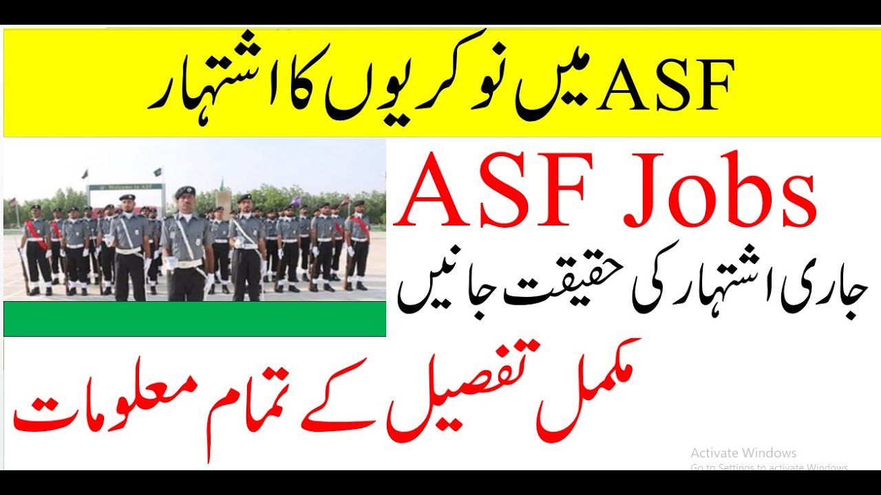 ASF JOBS ADVERTISEMENT AND  ITS REALLITY