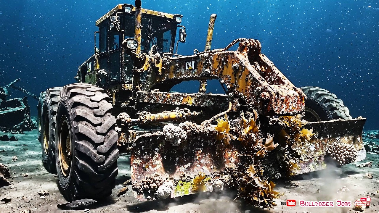 Start After 10 Years Underwater! Rusted Motor Grader Full Restoration