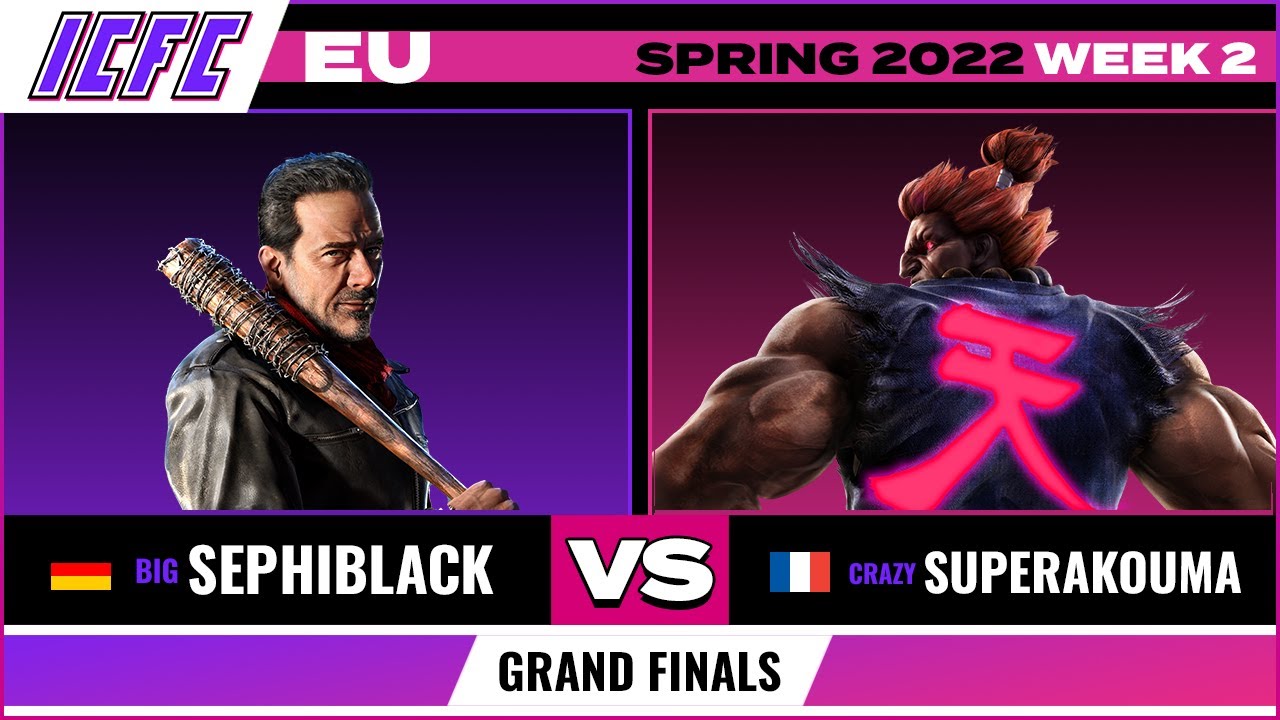 Sephiblack (Negan) vs. Super Akouma (Akuma) Winners Final - ICFC EU Tekken 7 Season 5 Week 2
