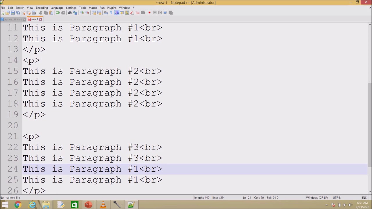 HTML Tutorial #6 Paragraph Tag Attribute