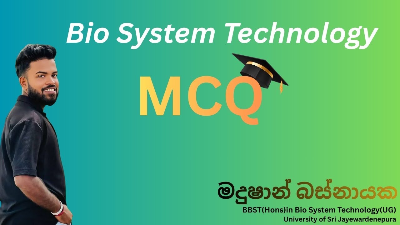 Bio system technology 1 වන පාඩම ප්‍රශ්න 