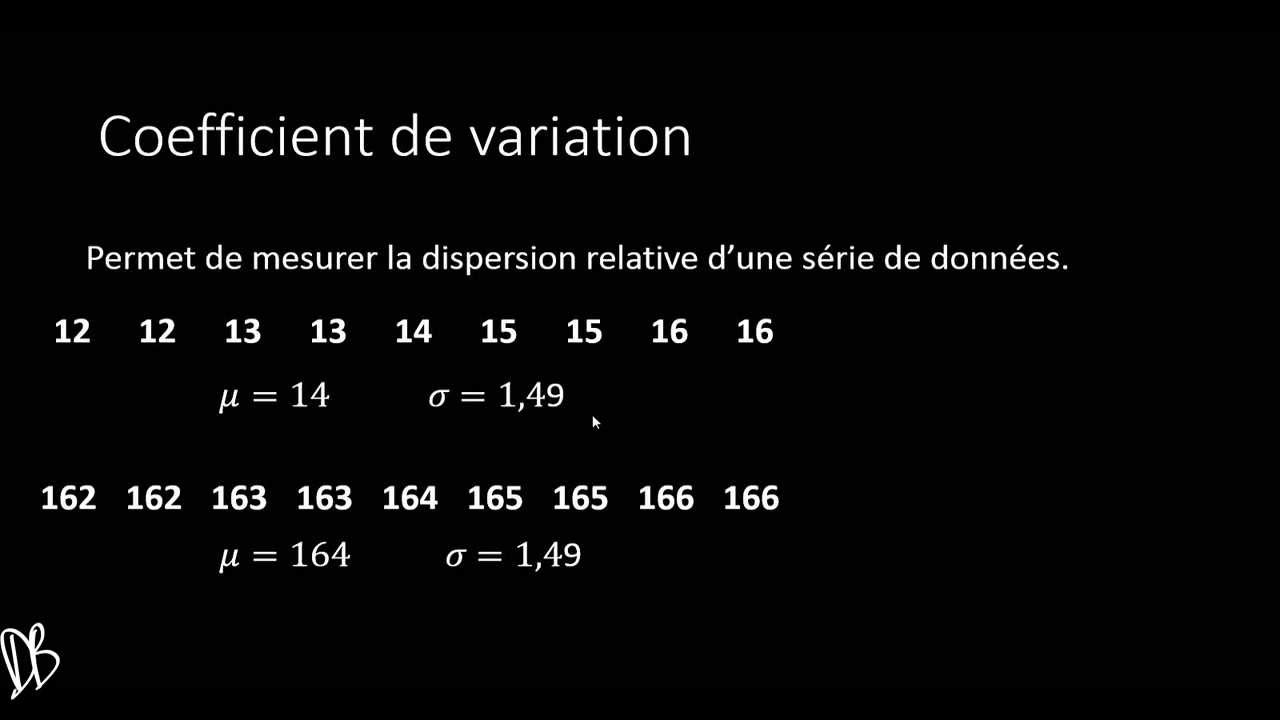 Coefficient de variation