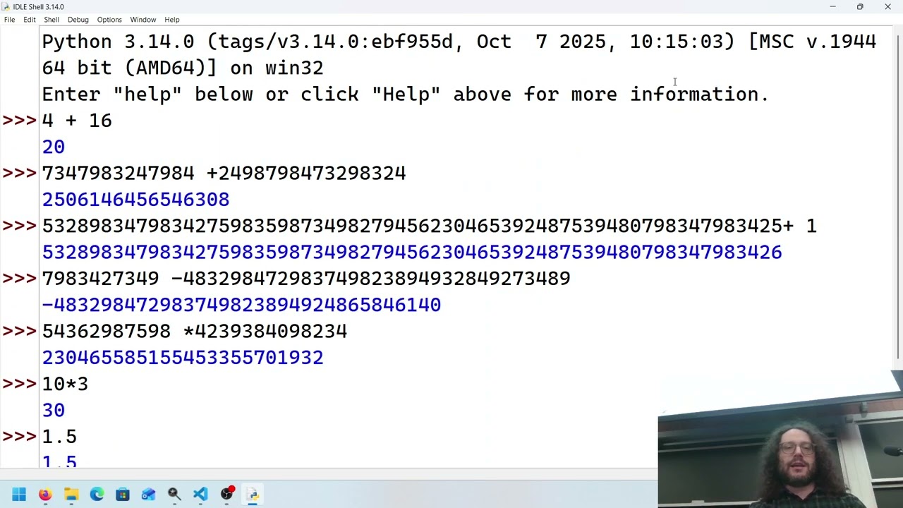 Lecture 3: Types and Operations and Peppers