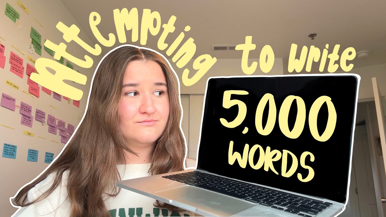 Attempting to write 5,000 words in ONE DAY // writing challenge vlog