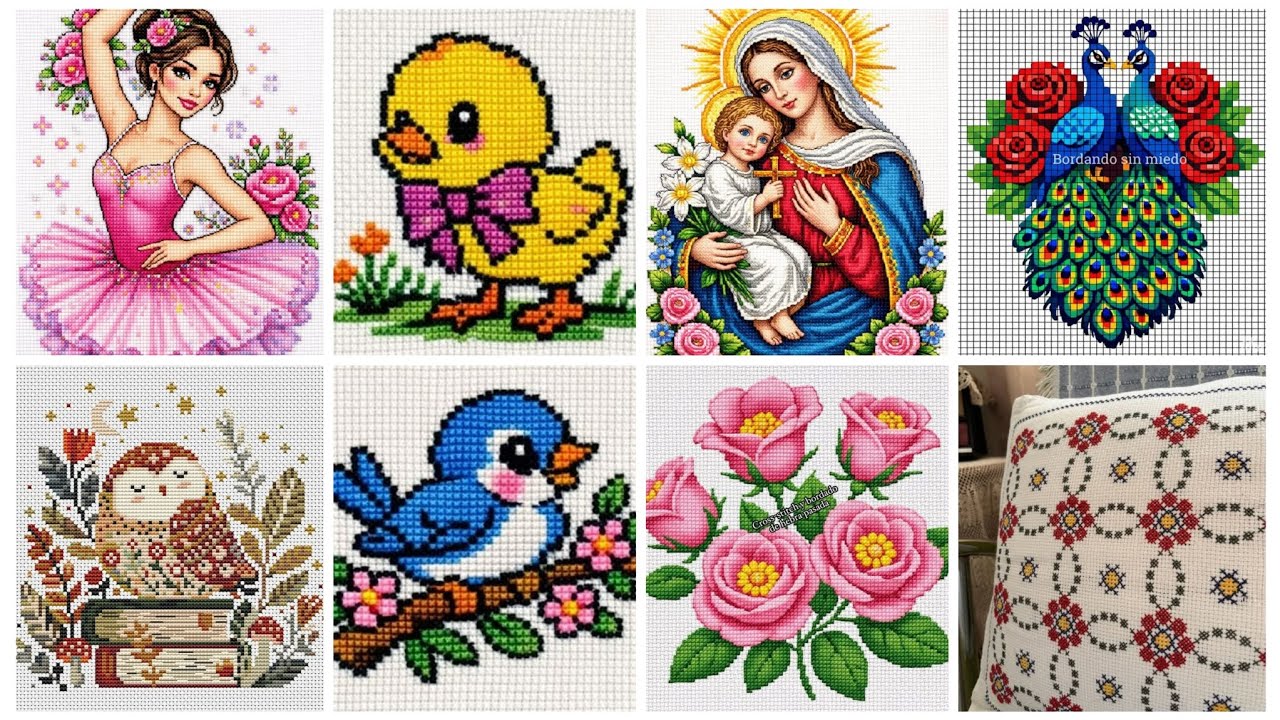 Lo más probable es que mezcle la colección de diseños de punto de cruz. 