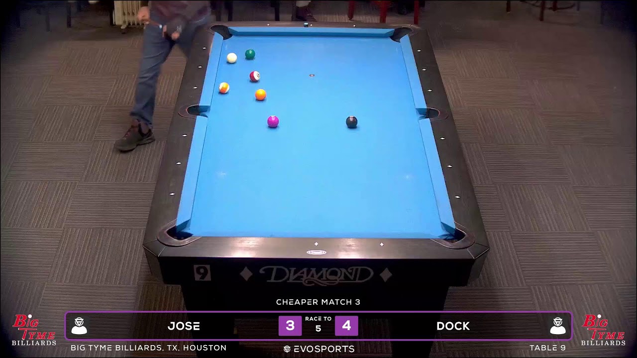 JOSE vs DOCK - BIG TYME BILLIARDS - TABLE 9 | EvoSports