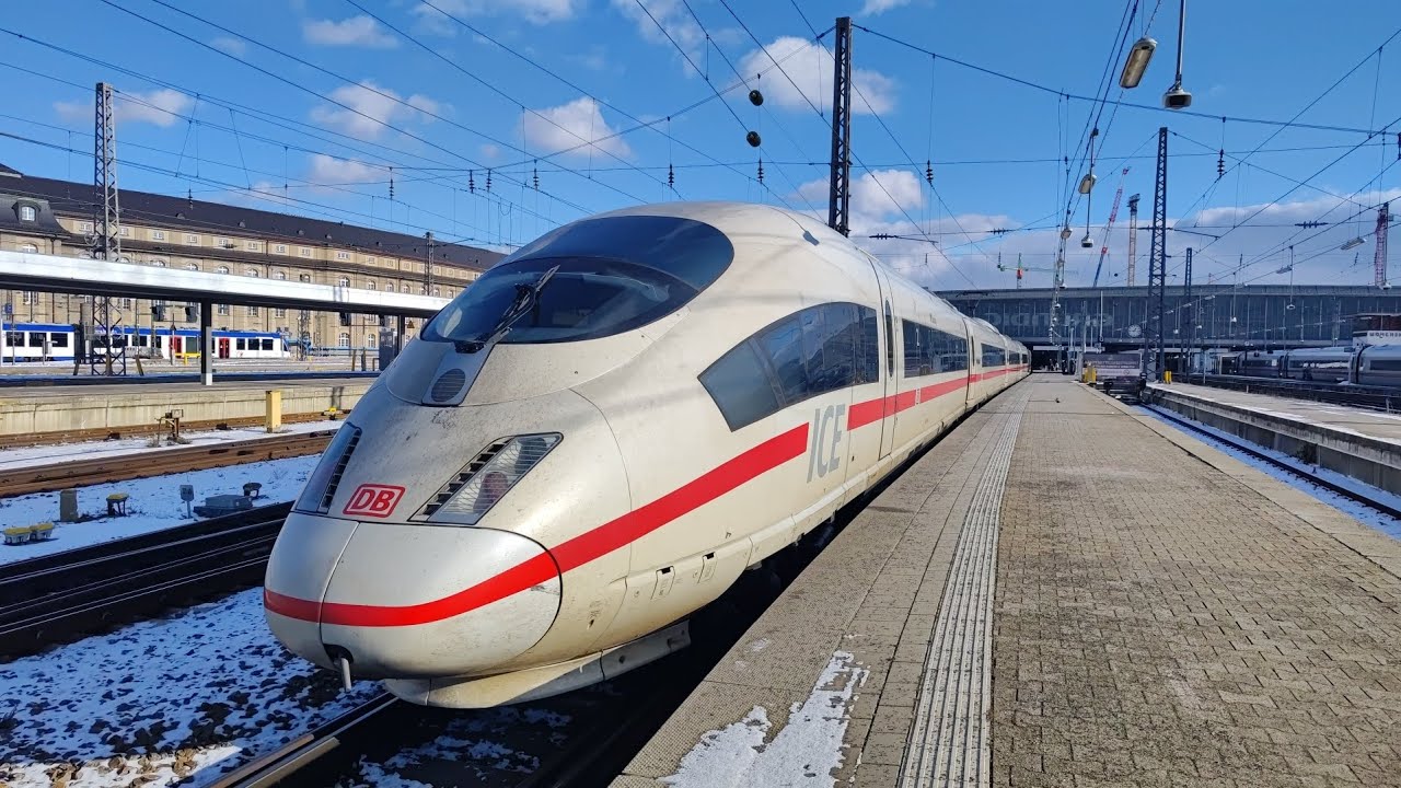 ICE 1005 (ICE SPRINTER ICE 3) Nürnberg Hbf Bavorsko, Bavaria, - München Hbf Bavorsko, Bavaria.