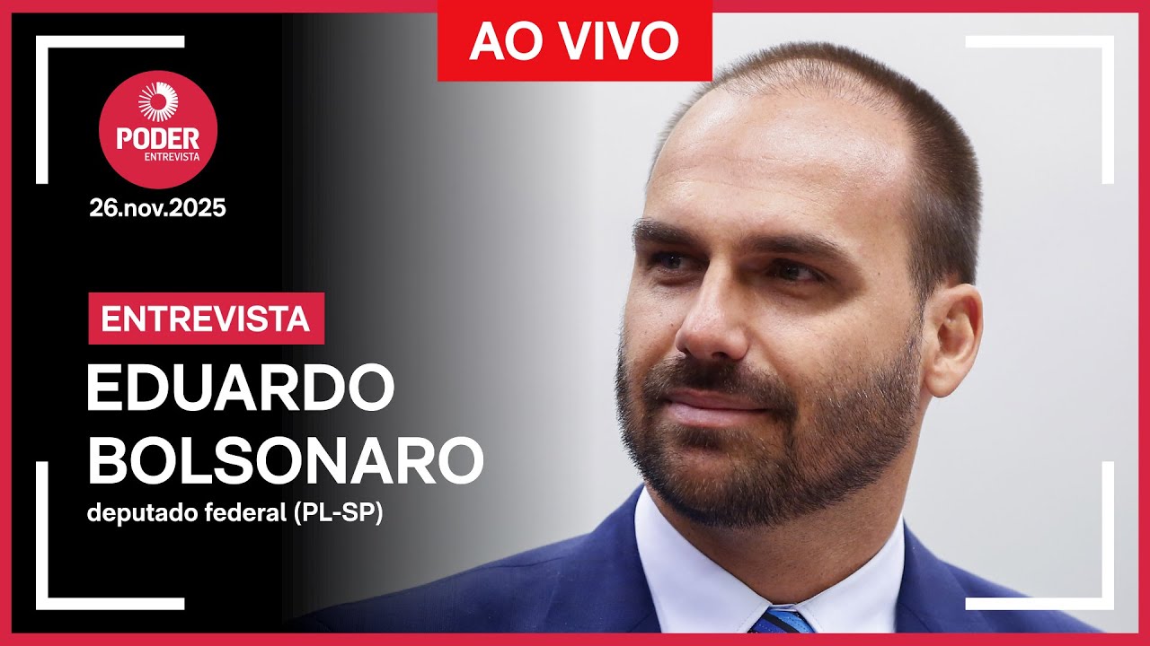 Ao vivo: Poder360 entrevista Eduardo Bolsonaro, deputado federal (PL-SP)