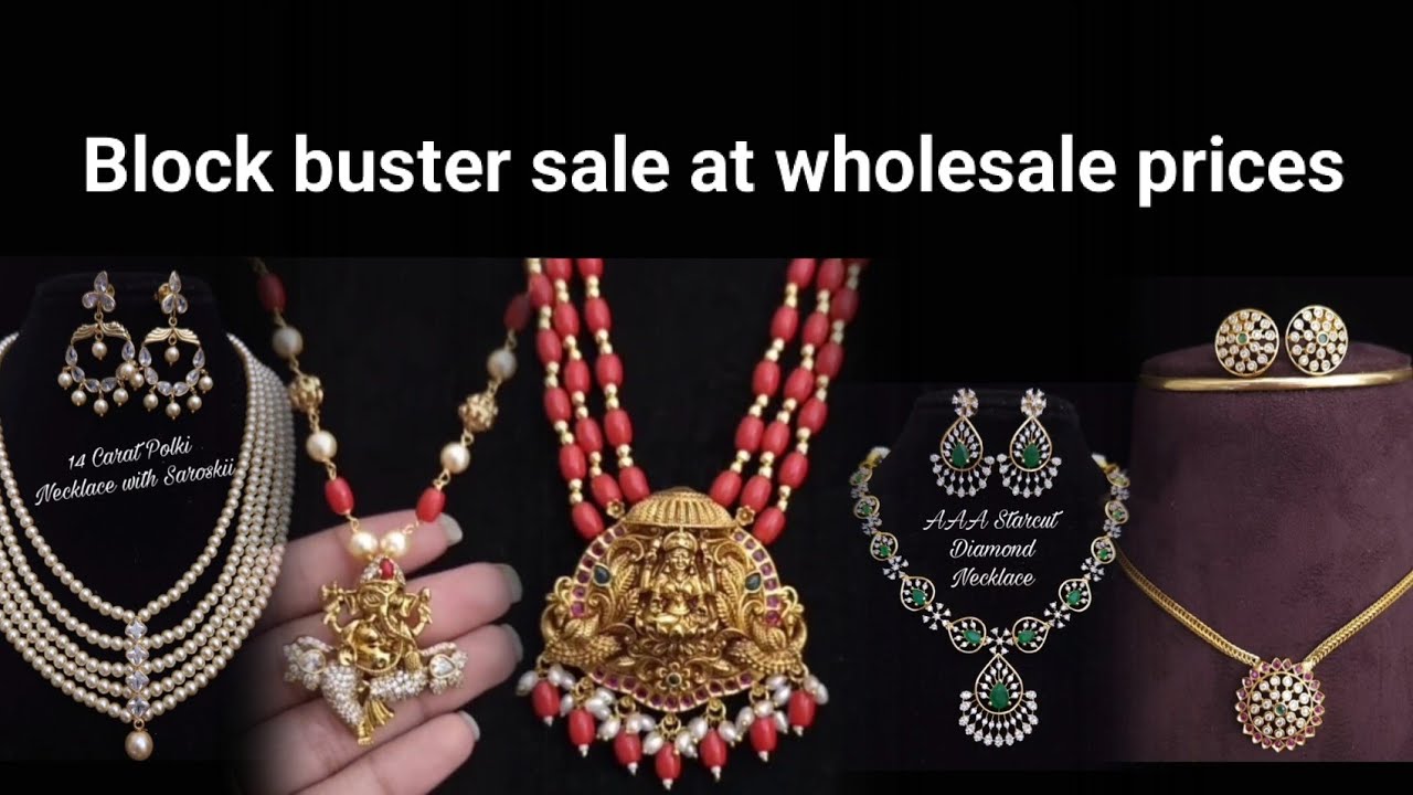 బ్లాక్‌బస్టర్ సేల్ | Blockbuster Jewellery Sale | Wholesale Prices You Won’t Believe|Impon jewellery