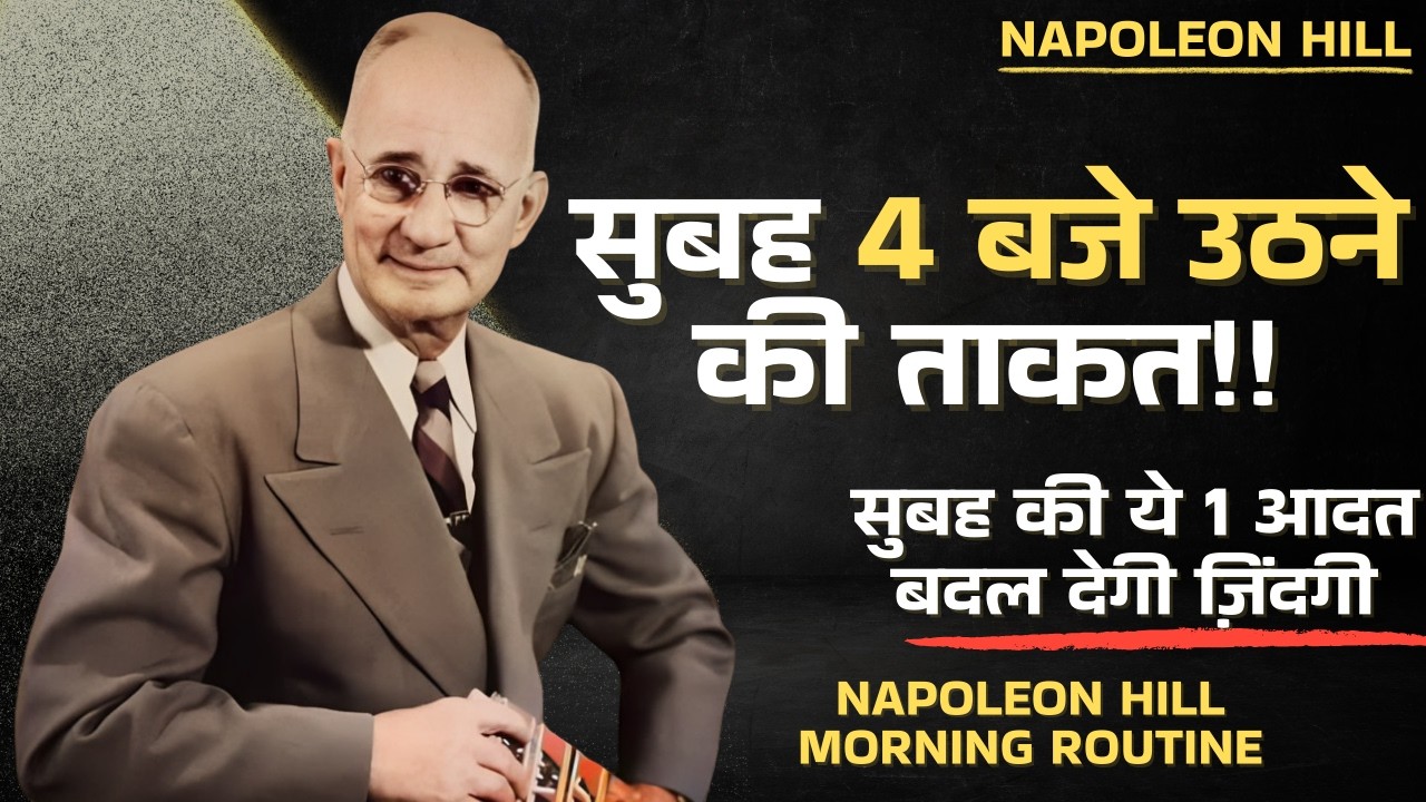 सुबह जल्दी उठने की आदत जो आपकी किस्मत बदल देगी | Napoleon Hill