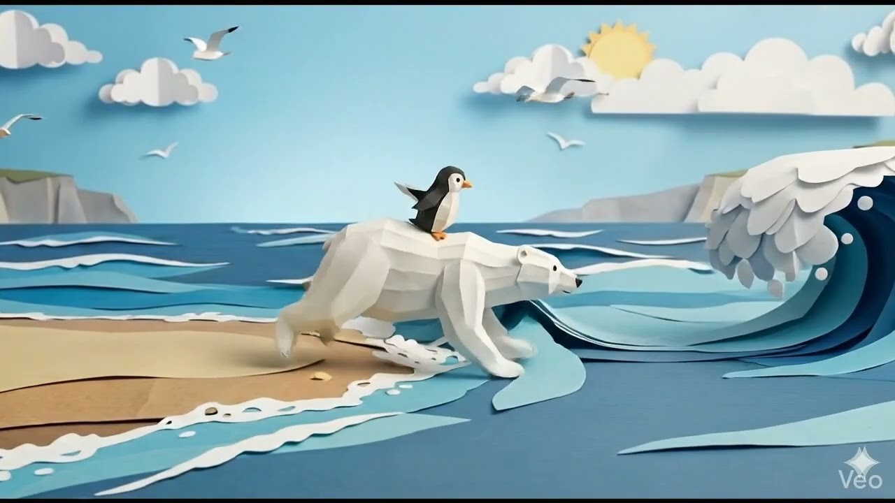 Koldunov - Bipolar polar bear (Official Music Video) | Papercraft Animation