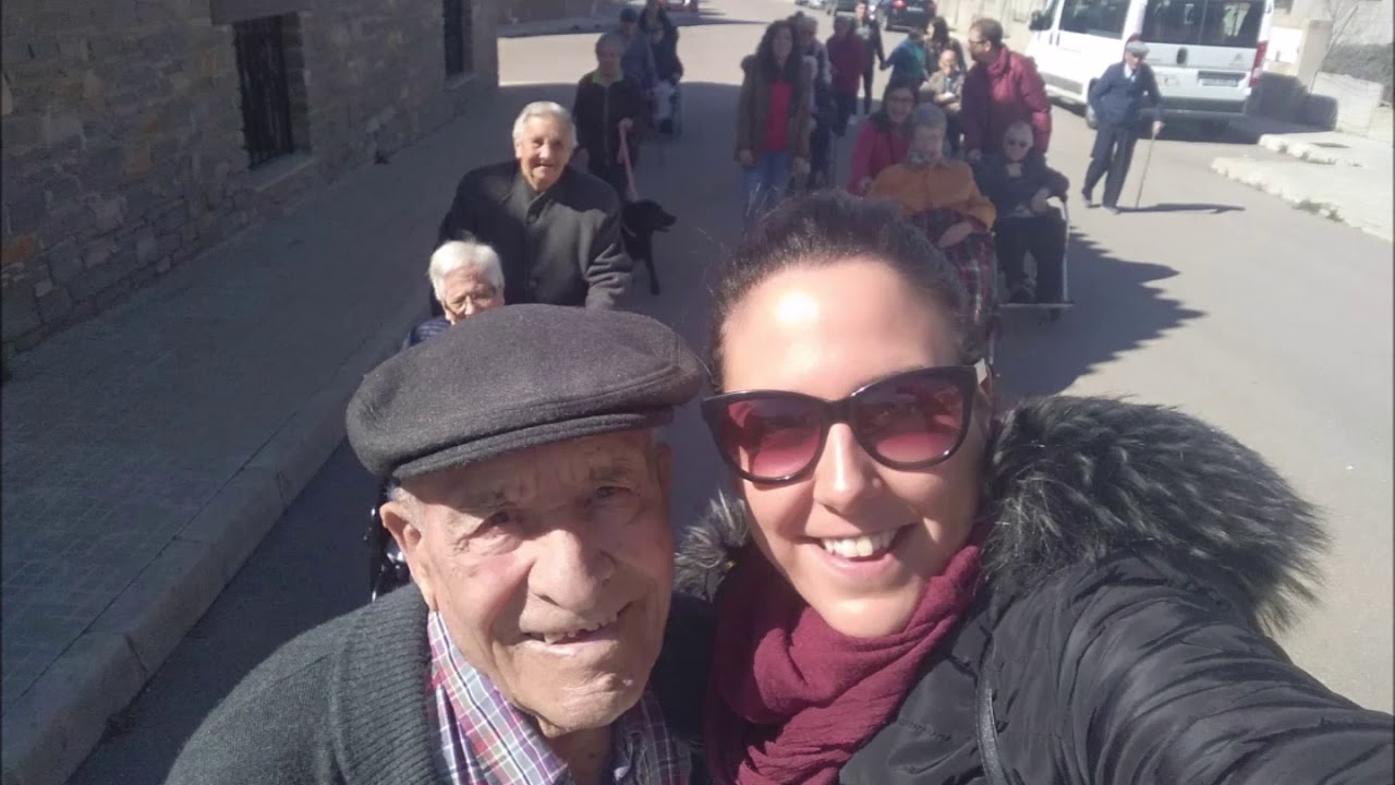 Agradecimiento de Residencia de Mayores de Villafranca del Cid a voluntarios de ATADI Maestrazgo