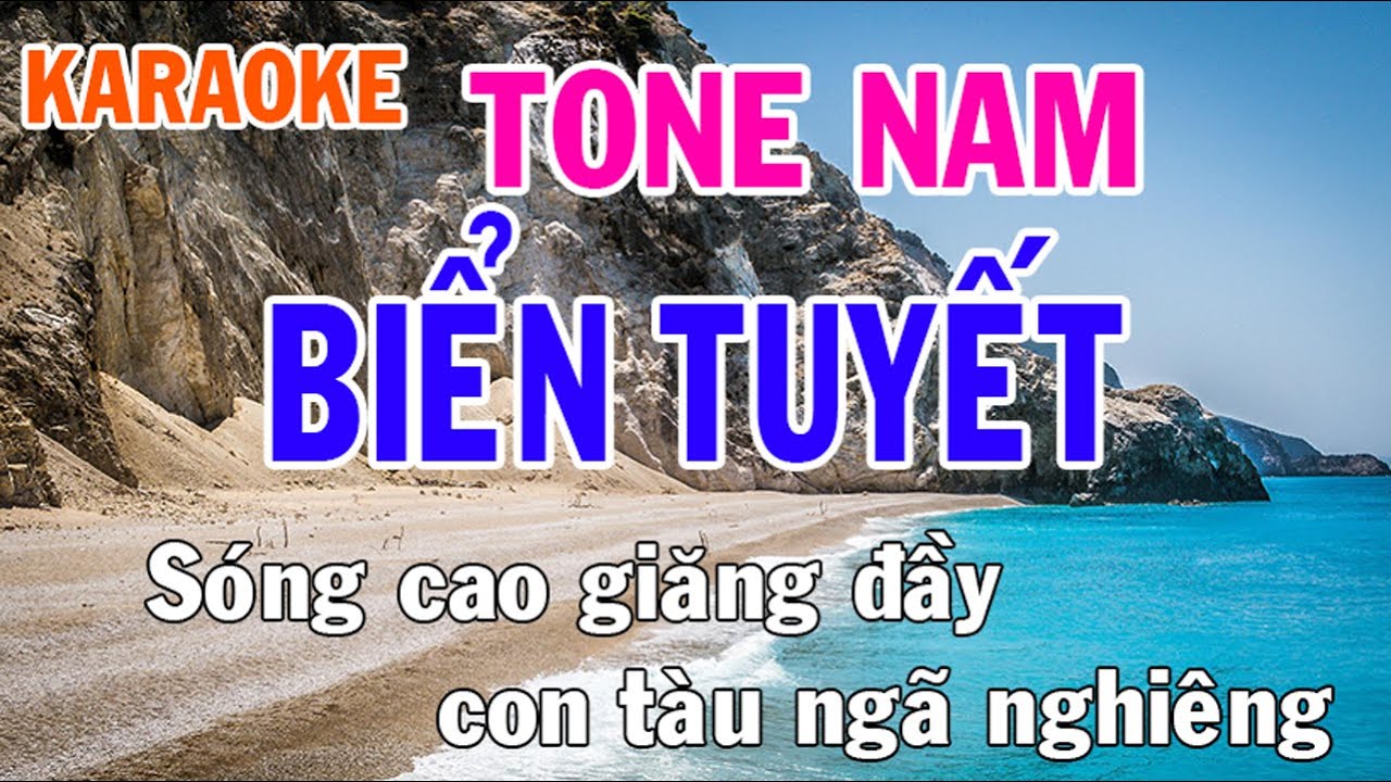 Biển Tuyết Karaoke Tone Nam Nhạc Sống - Phối Mới Dễ Hát - Nhật Nguyễn
