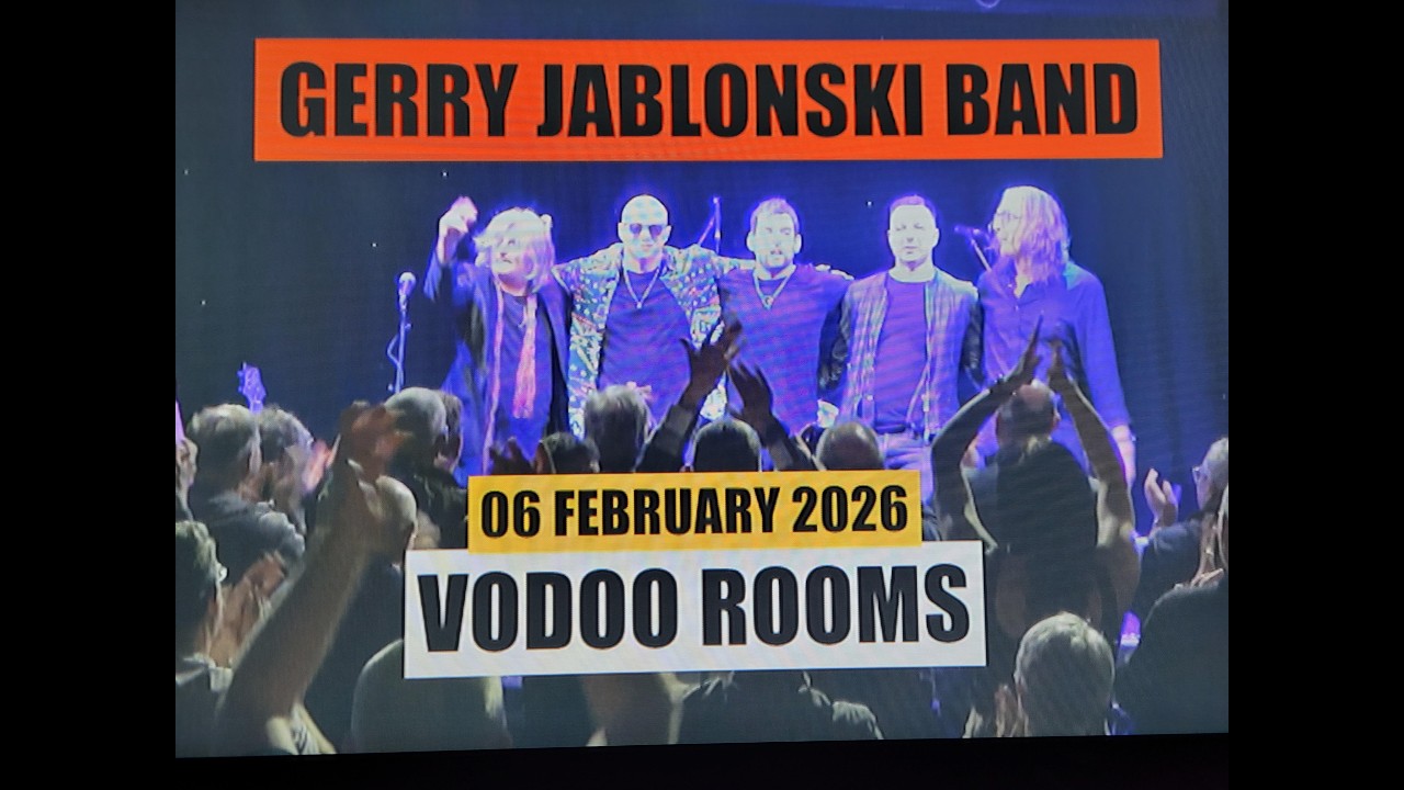 (Vol.59 No.02) = GERRY JABLONSKI BAND = EDINBURGH BLUES CLUB = VOODOO ROOMS = Edin. = 06 FEB 2026