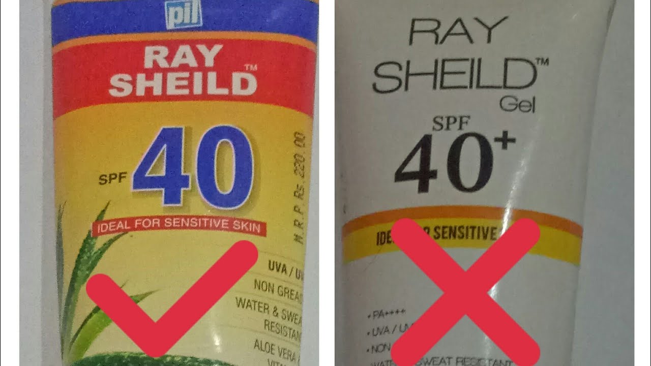 Ray shield Suncreen Spf40:product review and comparison
