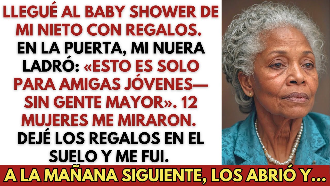 Fui al baby shower y mi nuera dijo: «Aquí no queremos gente mayor». Al día siguiente…