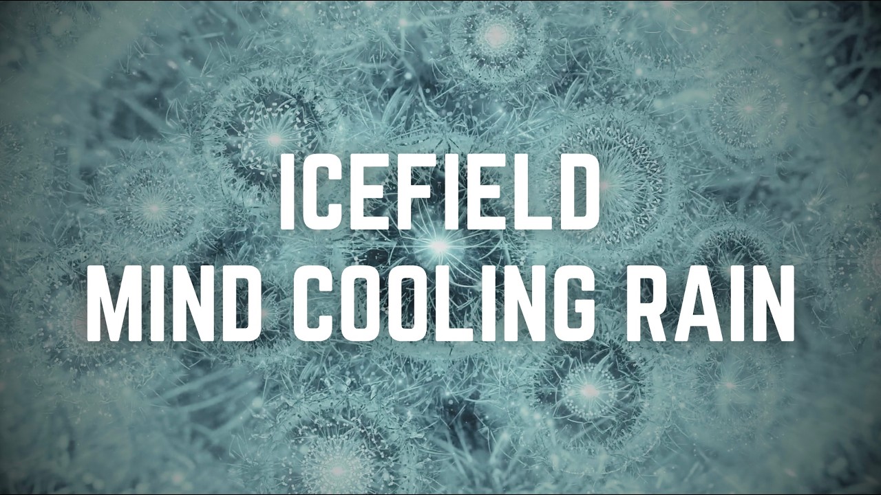 ICEFIELD MIND COOLING RAIN | 12 Hours | Black Screen | No Midway Ads | Relax & Ease Overthinking