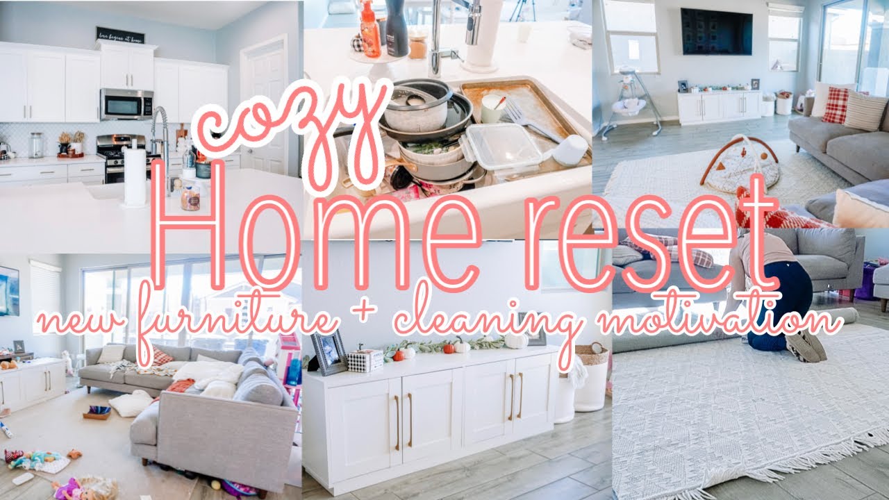 New ✨ HOME RESET + NEW FURNITURE || CLEANING MOTIVATION || CLEAN WITH ME
