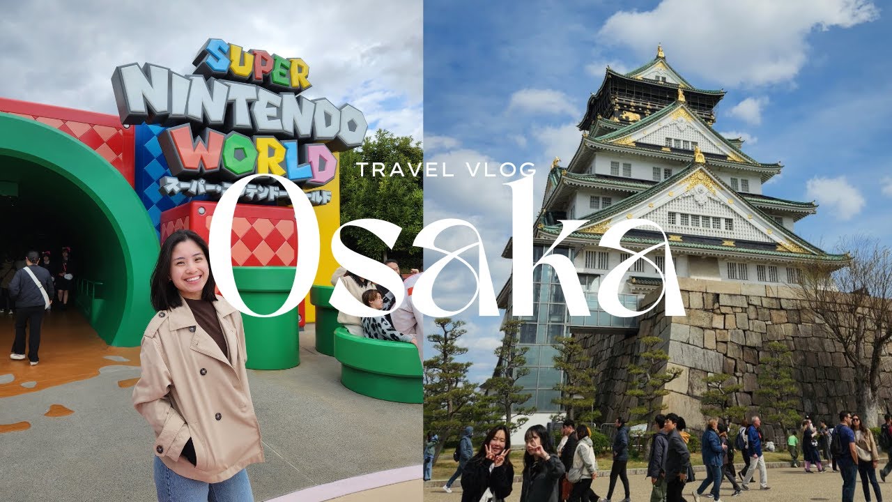 Japan Vlog | Exploring Osaka: Osaka Castle, Universal Studios & Eating Everything in Dotonbori