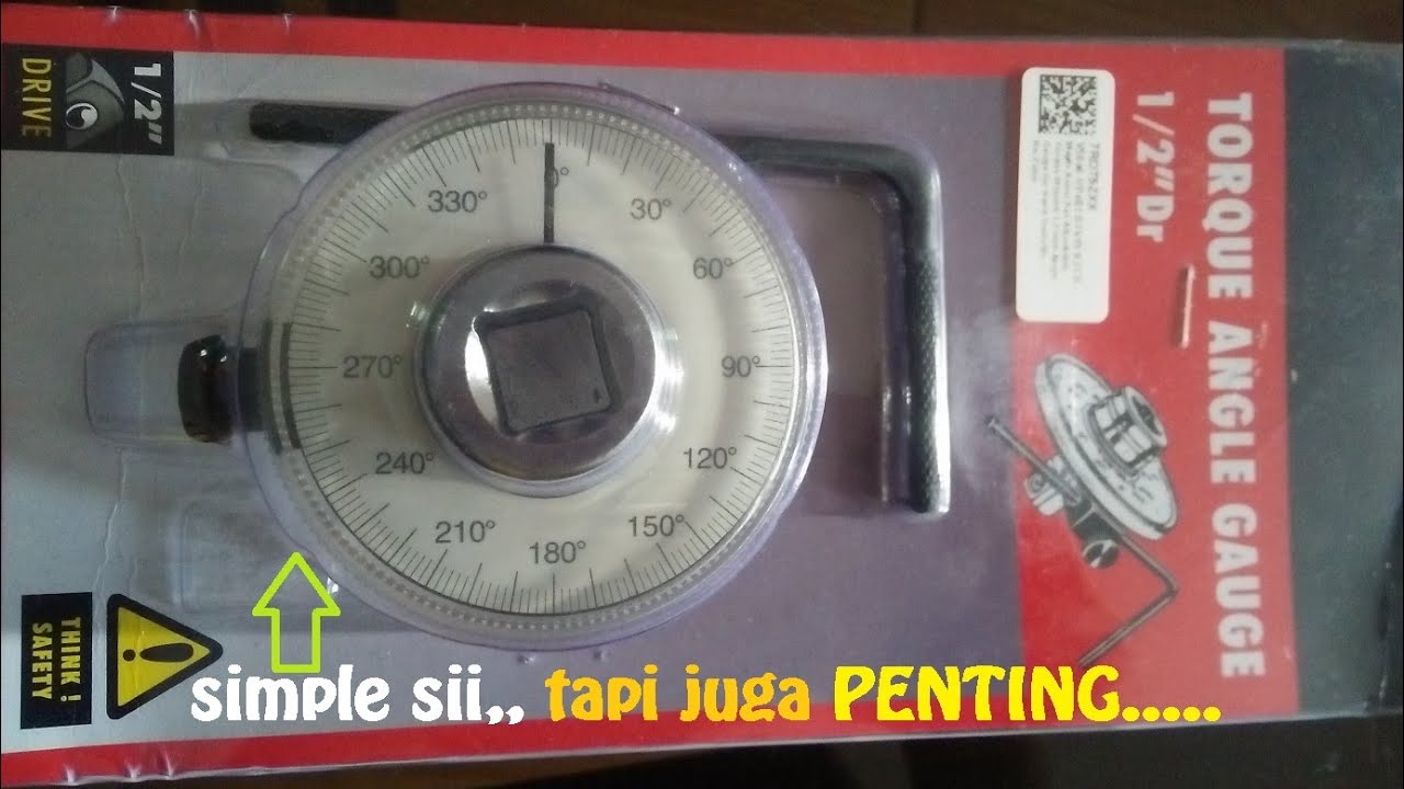 Kunci Torsi | Kunci Momen Sudut Derajat (Torque Angel Gauge 1/2
