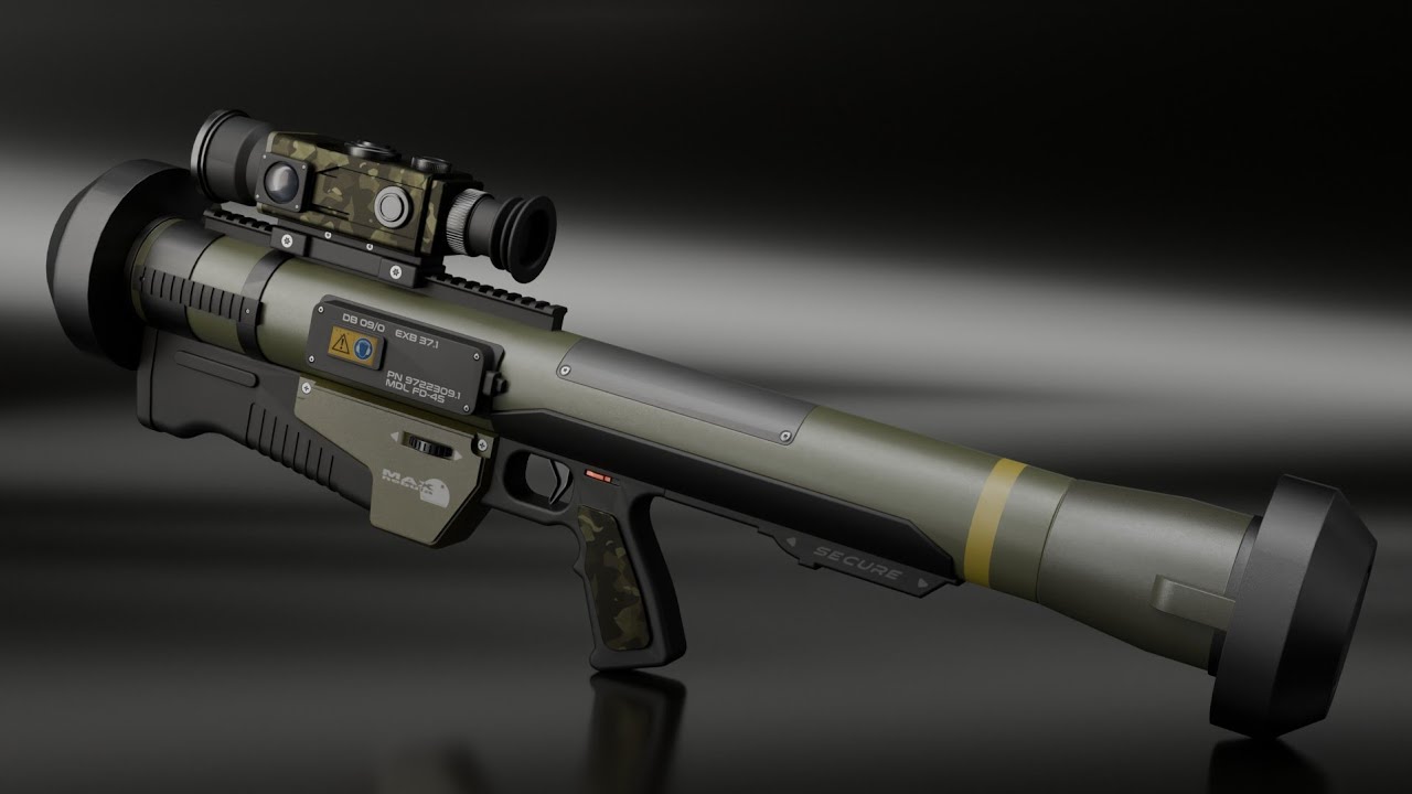 “This Weapon Was Made in Blender | 3D Modeling Timelapse”