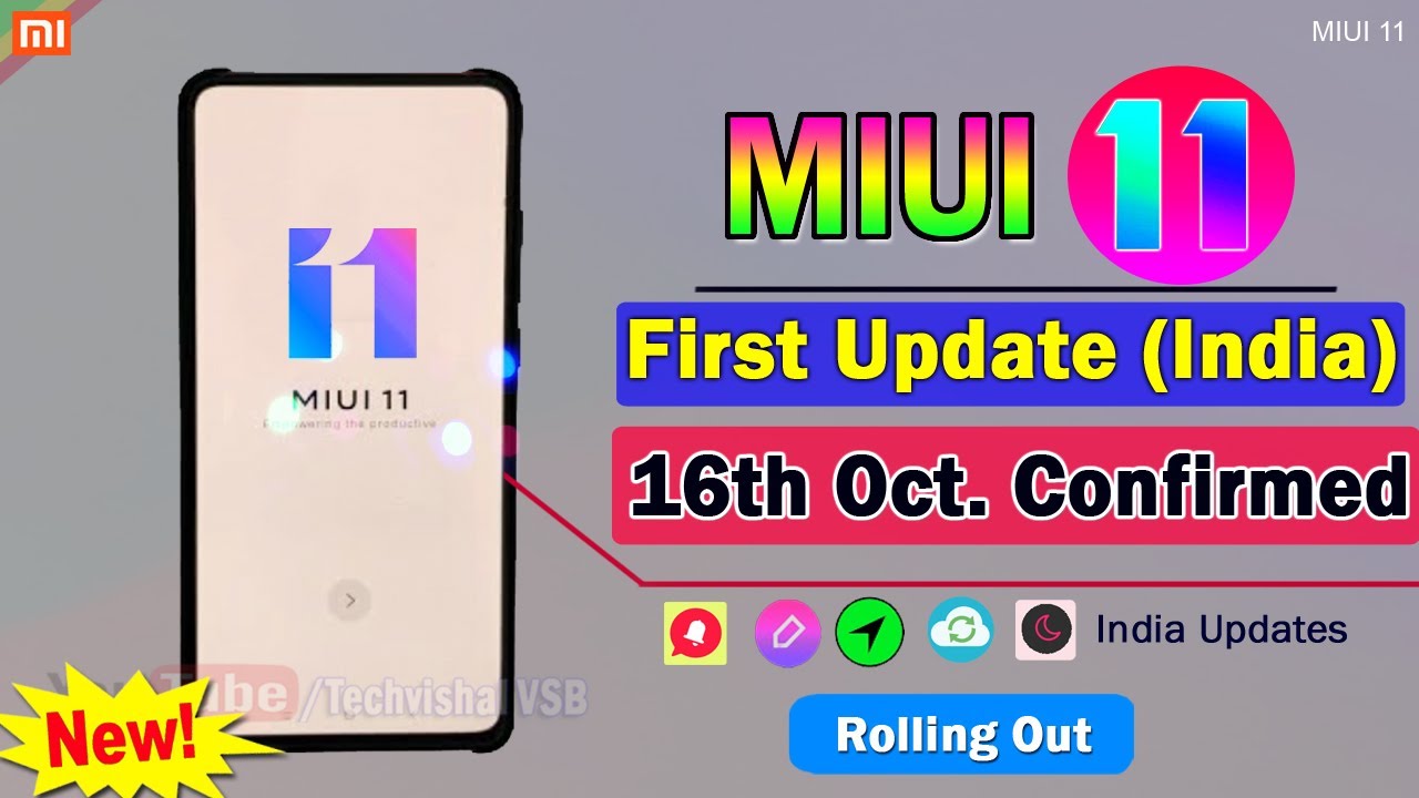 MIUI 11 - First Update Official Release Date India | MIUI 11 Update Features | MIUI 11 First Look