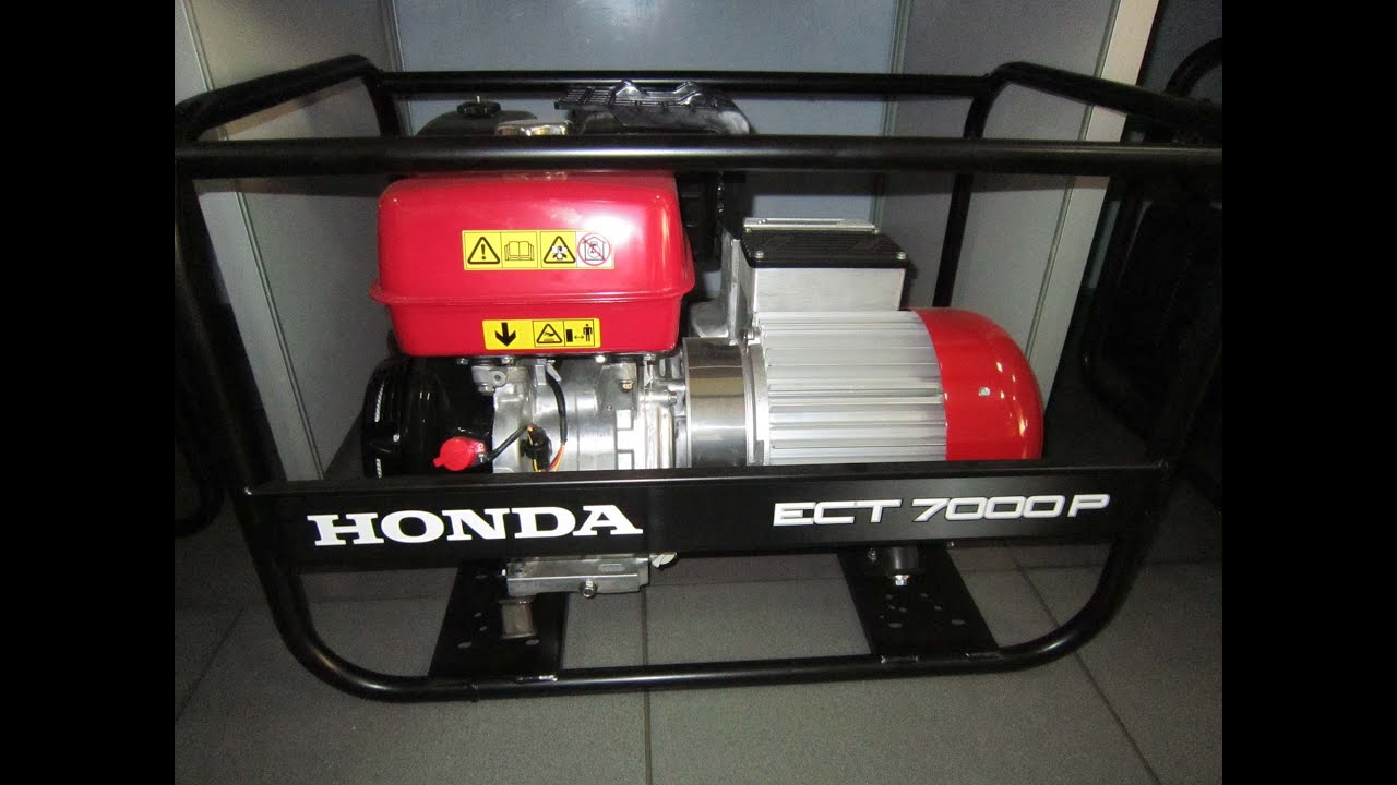 Хонда/Honda ECT 7000 P трехфазный бензиновый генератор IP-54