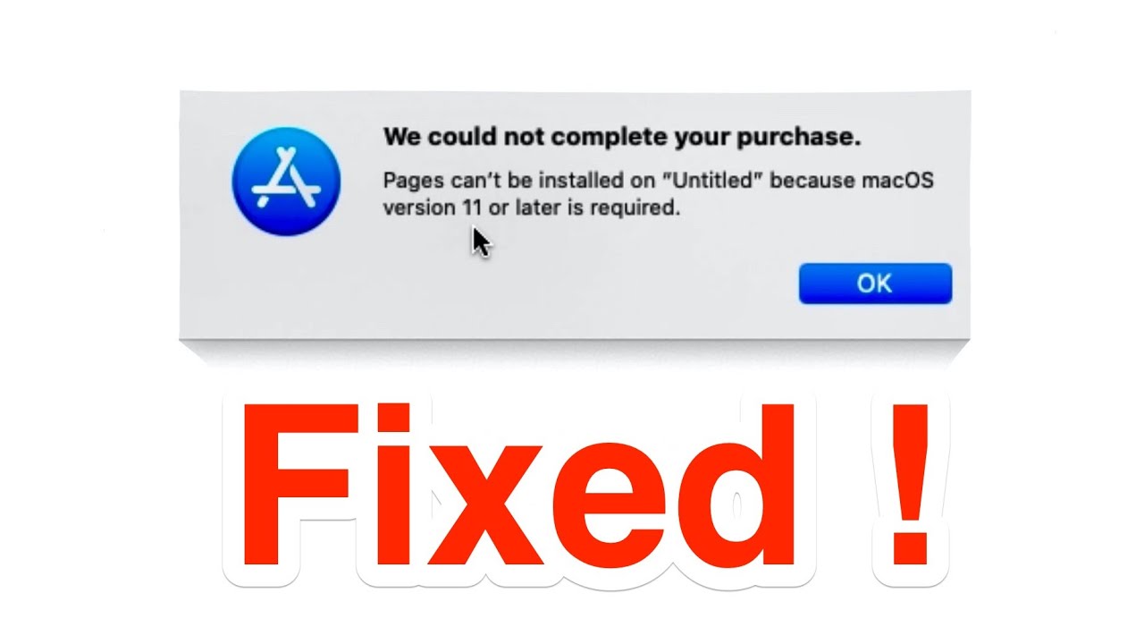 Jak instalować aplikacje na starszych komputerach Mac. &bdquo;Wymagany jest system MacOS 11 lub nowszy,...