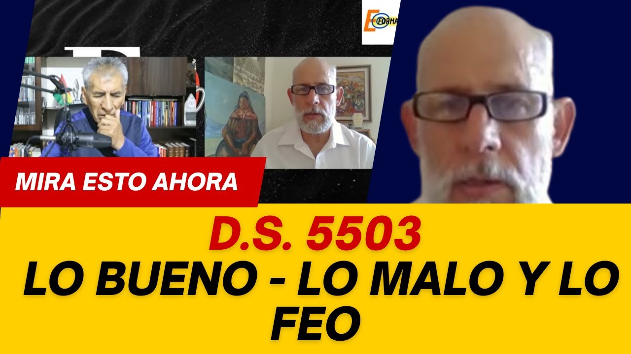 LO BUENO - LO MALO Y LO FEO DEL DECRETO SUPREMO D.S: 5503