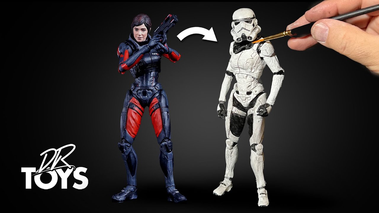 I Made A Female Stormtrooper Action Figure - Mass Effect Andromeda Repaint