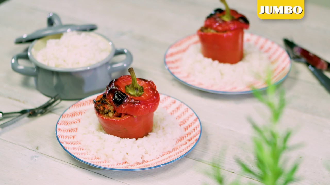 Kruidige gevulde paprika