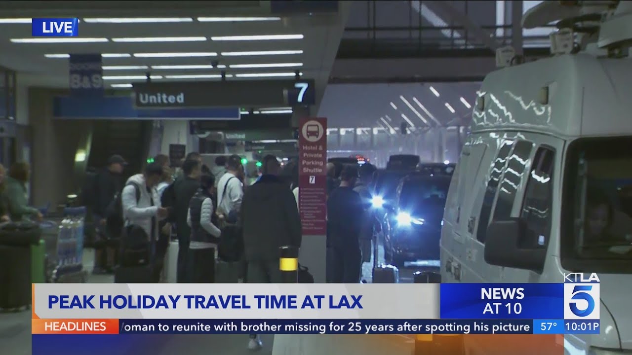 Peak holiday travel time at LAX