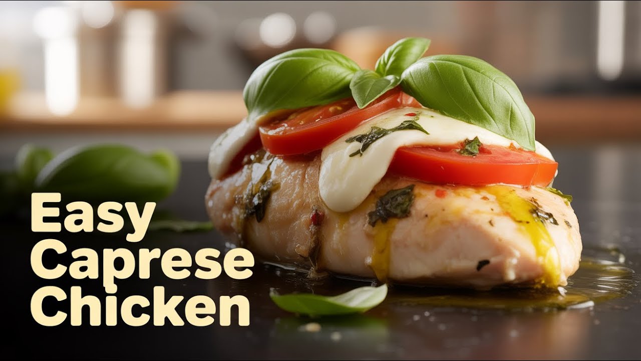 Easy Chicken Caprese Recipe | Balsamic Glazed Chicken Thighs with Mozzarella & Tomatoes