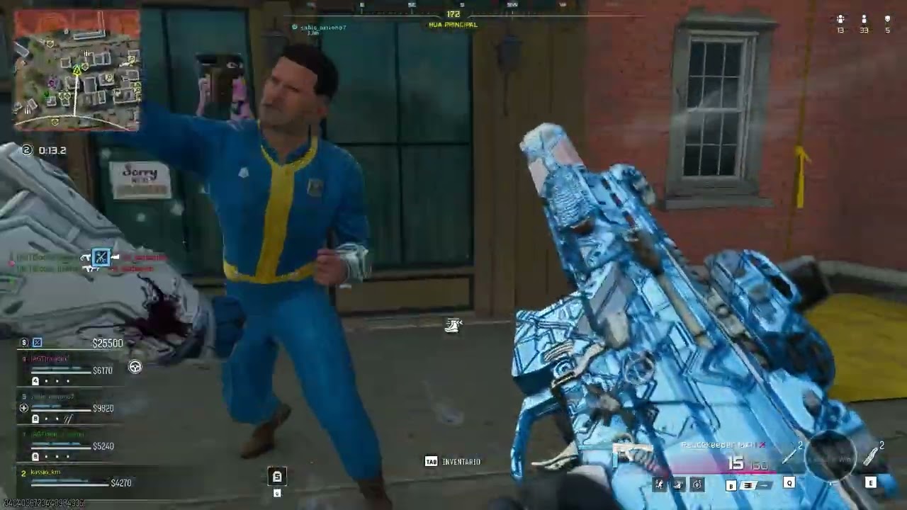 TESTANDO A ARMA NOVA DO MEU AMIGO NO WARZONE