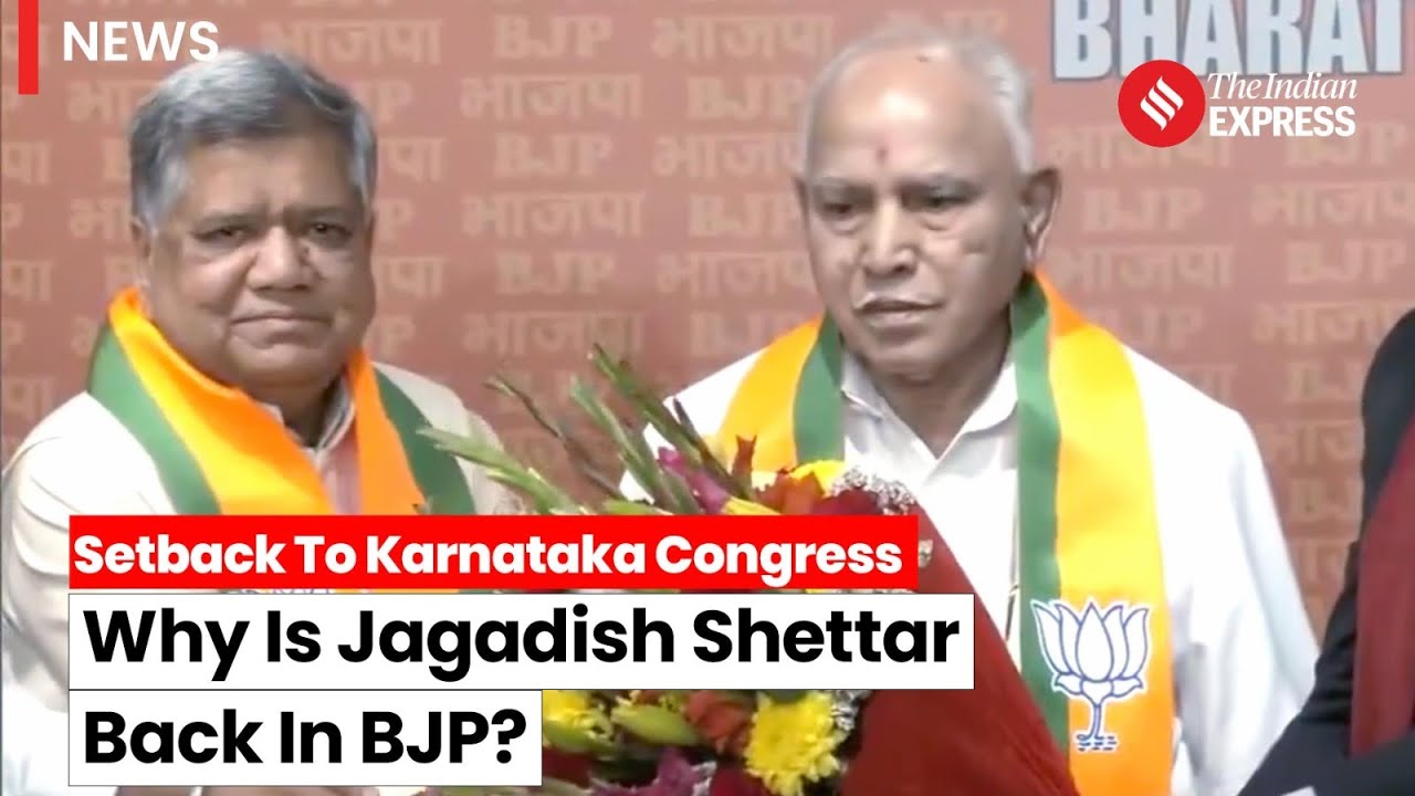 Former Karnataka CM Jagadish Shettar Returns To BJP Nine Months After Joining Congress