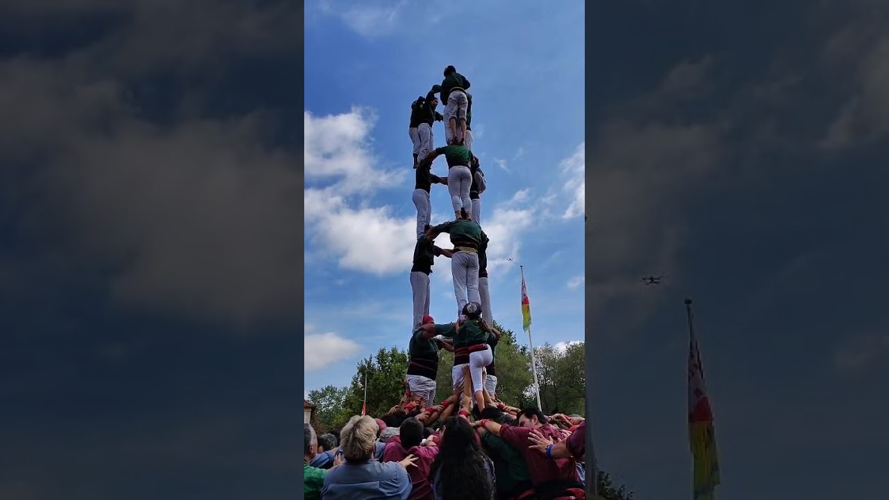 3de8 dels Castellers de Sant Cugat a Valldoreix