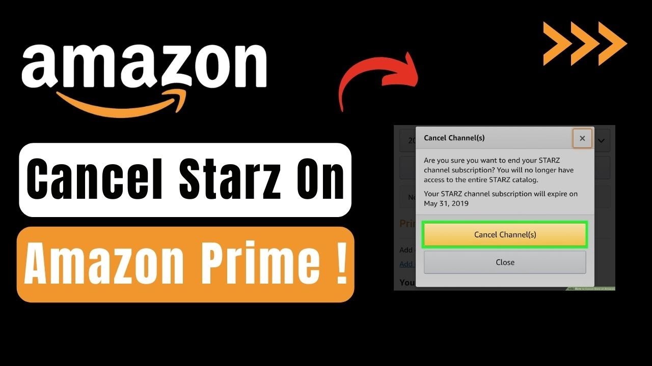 How To Cancel Starz On Amazon Prime !