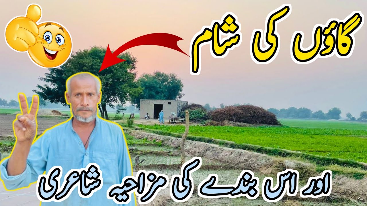 Gaon ki sham👌اور اس بندے کی مزاحیہ شاعری 