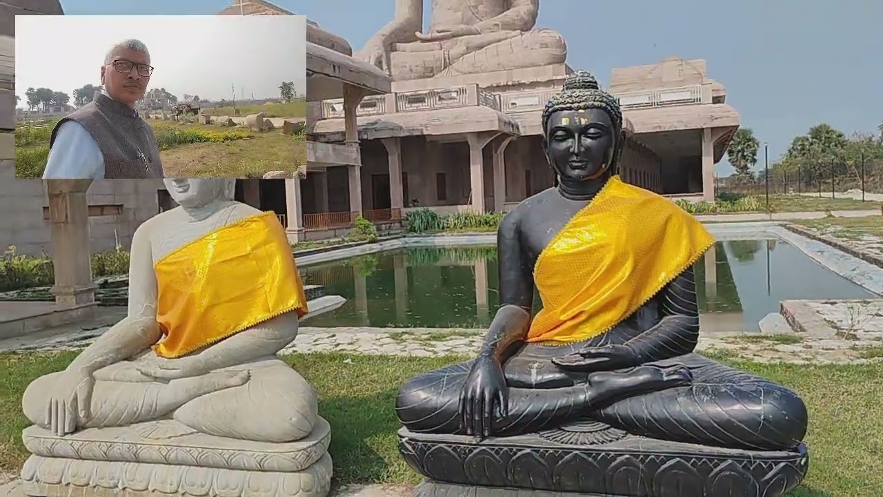 तथागत गौतम बुद्ध की 108 फिट ऊंची विशाल प्रतिमा, गया से राजगीर मार्ग में, हिसुआ के पास स्थित है।