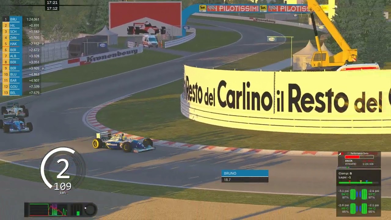 ASSETTO CORSA | F1 1994 SENNA PRACTICE WILLIAMS RENAULT FW16 | IMOLA