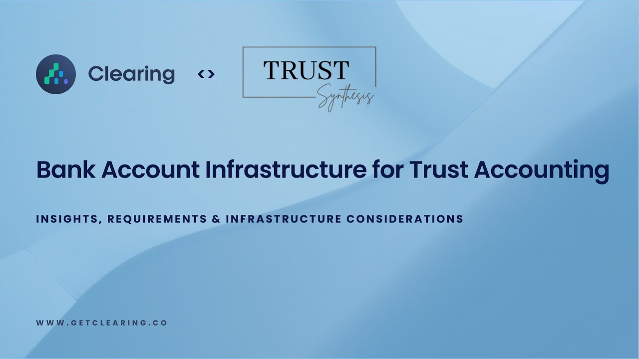 Bank Account Infrastructure for Short-Term Rental Trust Accounting