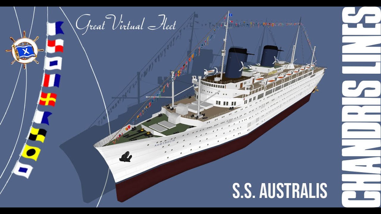 S.S. Australis in open sea