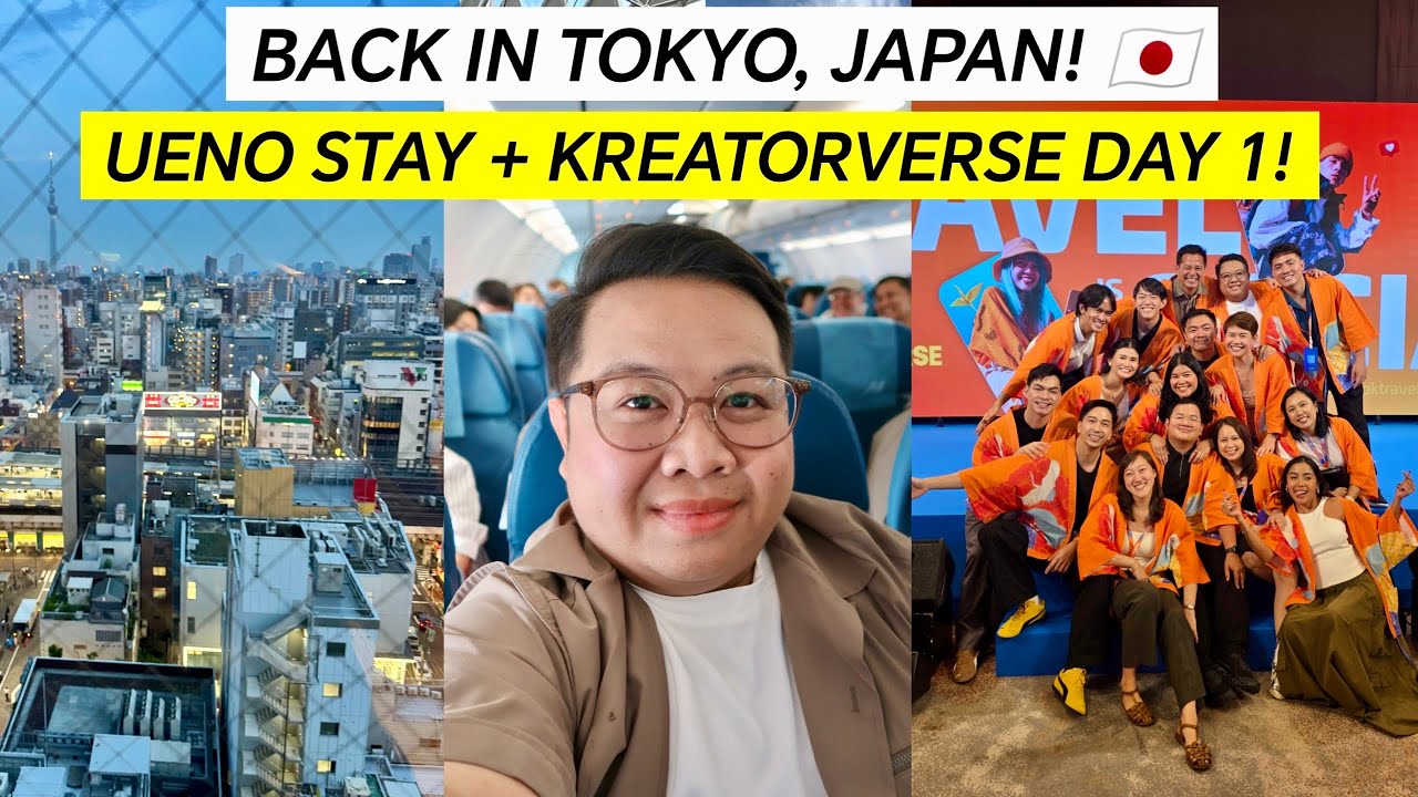 SUMMER in Tokyo!🇯🇵 Hotel in Ueno + Start of Kreatorverse 2025!