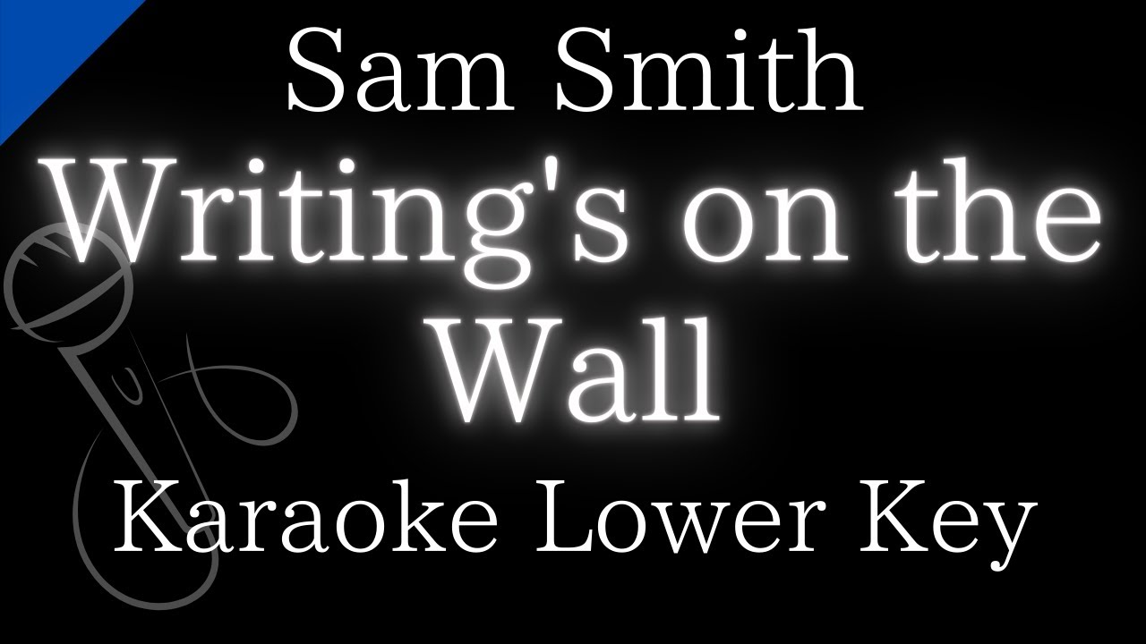 【Karaoke Instrumental】Writing's on the Wall / Sam Smith【Lower Key】