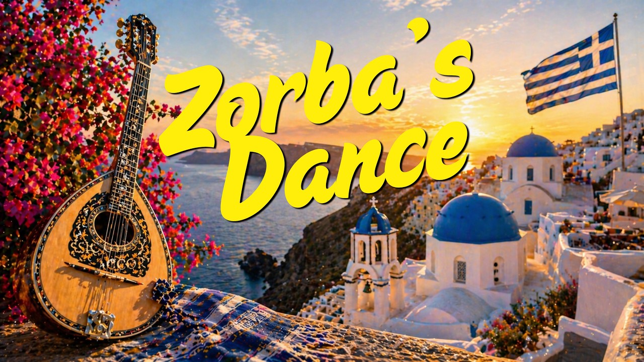 Zorba&rsquo;s Dance 🇬🇷 | Greek Bouzouki Music with Stunning Views (Sirtaki Vibes)