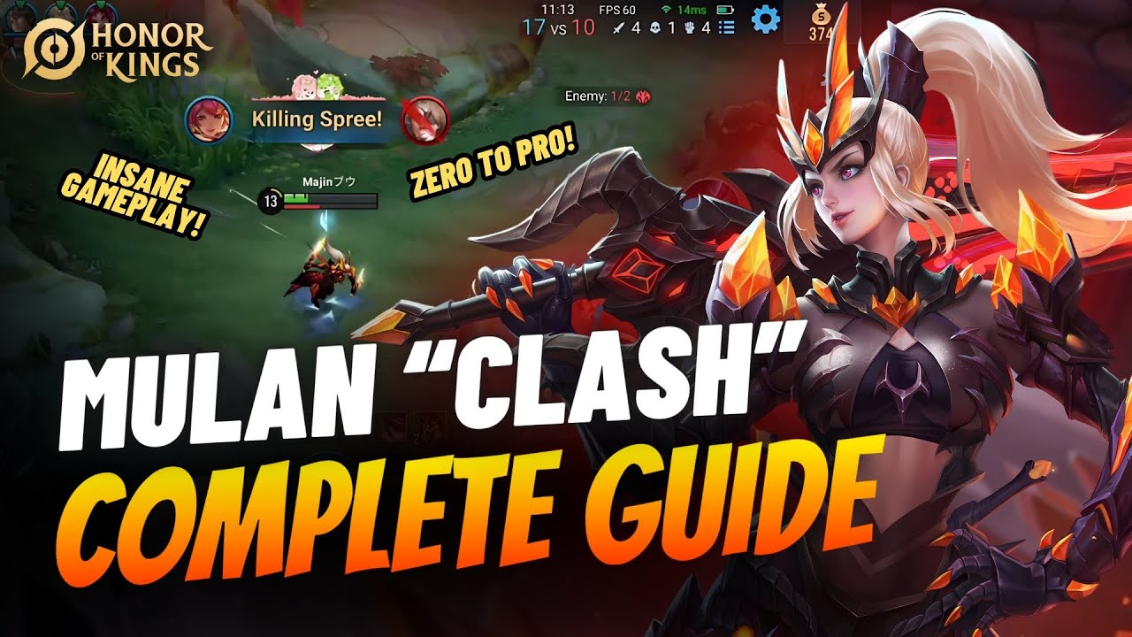 Begini Cara Main Mulan! - Penjelasan Lengkap Skill dan Tips Pake Mulan Pemula HOK | Honor Of Kings